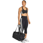 Women's adidas 3/4 Optime Essentials Workout 3-Stripes Leggings Black