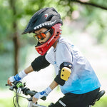 Rockbros TT-32005 Shark Children's Bike Helmet with Detachable Jaw Size M (54-58) - Black czarny \ m helmets, martial arts equipment