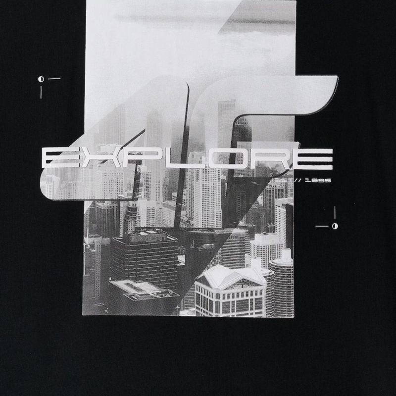 4F Men's T-shirt M2660 deep 20S fekete póló