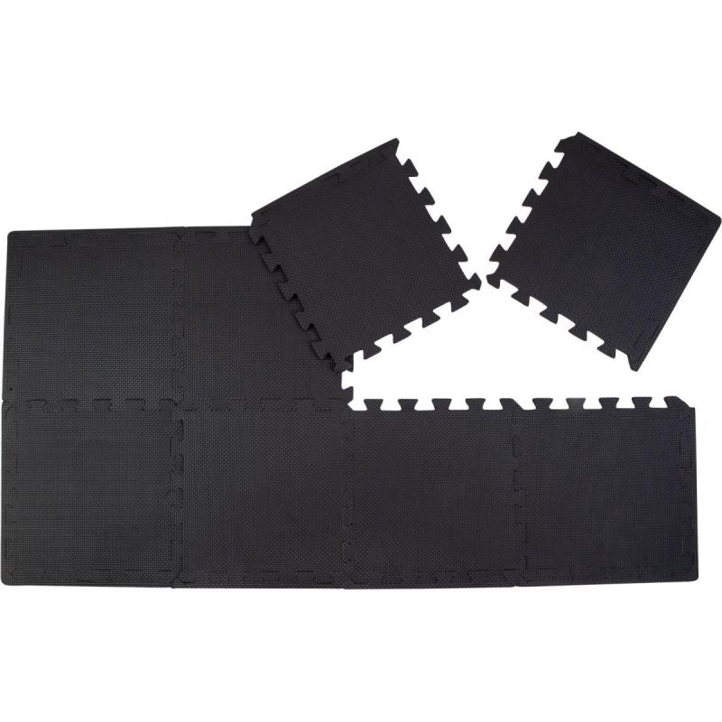 Pure 2 Improve PUZZLE MAT FOR FITNESS EQUIPMENT 8 PCS .9 CM BLACK fekete mats, puzzle, training equipment