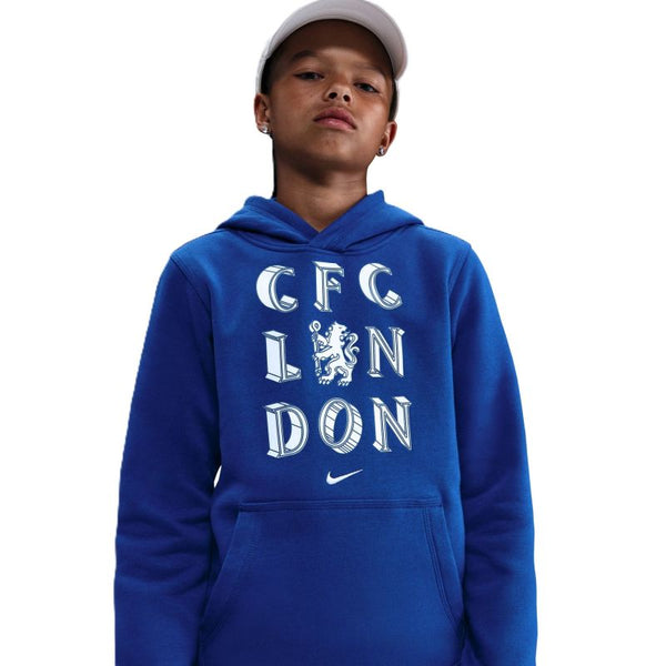 Nike Junior Chelsea London Hoodie HM3649-495 Ruházat