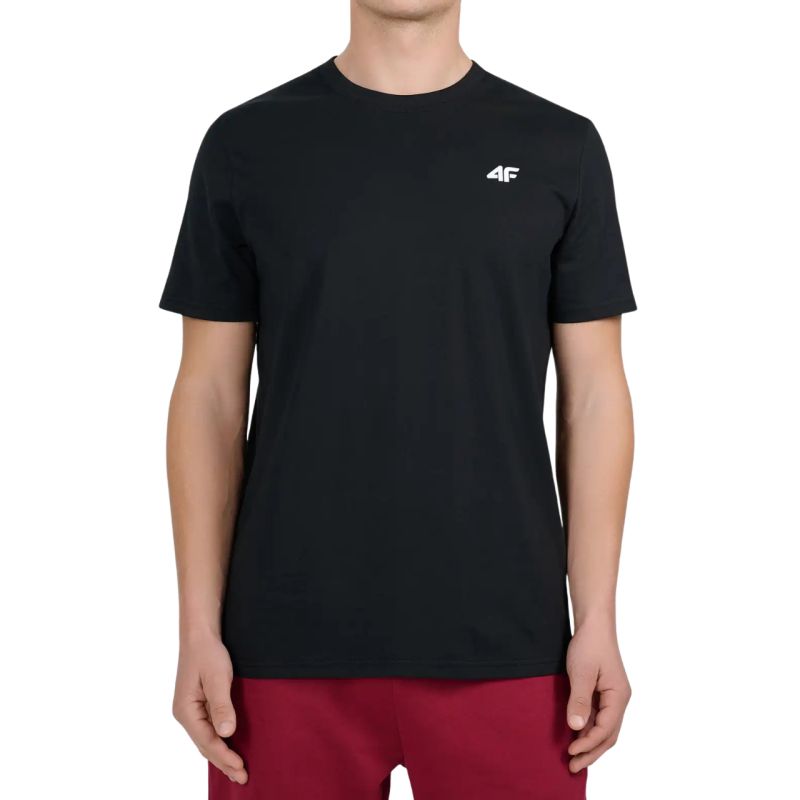 Men's T-shirt 4F M3341 deep 4FWMM00TTSHM3341 20S fekete póló