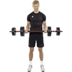 Pure 2 Improve Foldable Composite Bar Bell 40kg dumbbell, strength training equipment, training equipment