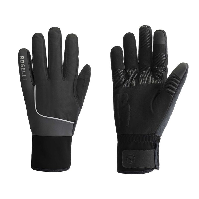 Rogelli winter gloves ESSENTIAL HIVIS 2XL fekete kesztyű