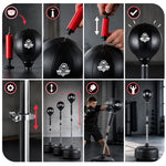 DBX Bushido Standing boxing for adults, adjustable, reflex | fekete labda TLS-NK