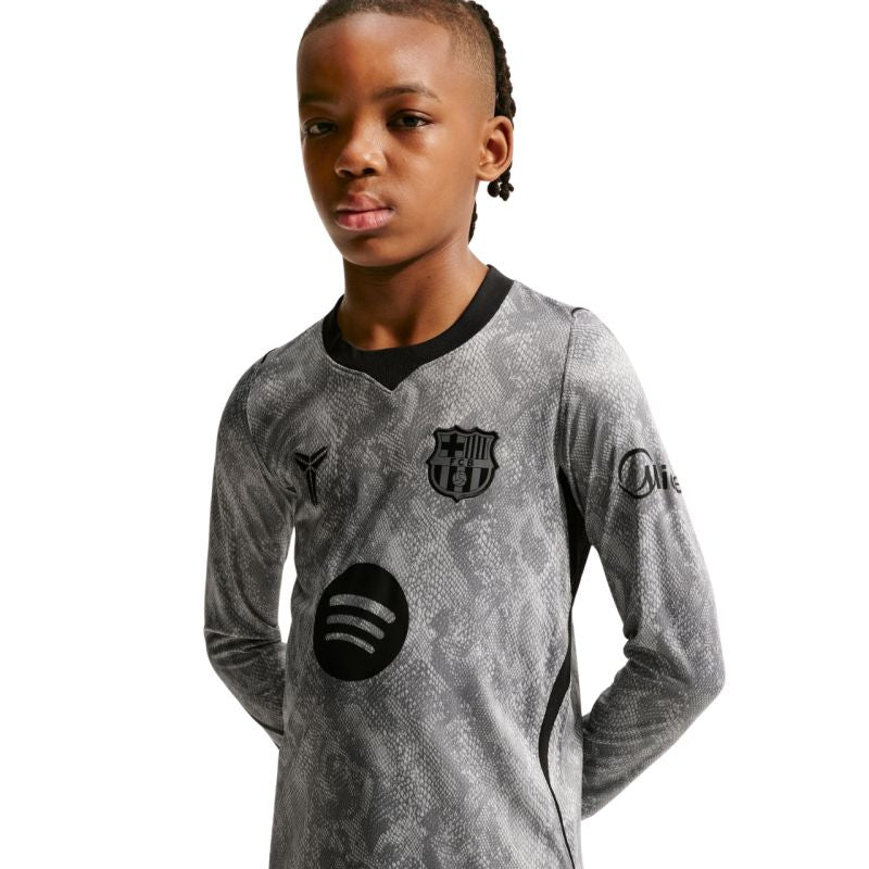 Nike FC Barcelona 2026/27 Stadium Away Kids' Goalkeeper Jersey szürke kiegészítő IO8337013