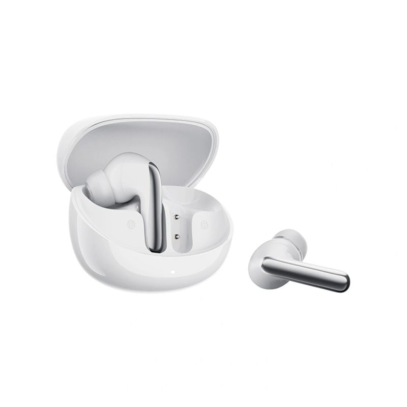 head QCY Melobuds N60 In-Ear Wireless Headphones with LDAC and ANC Noise Cancellation - White biały headsets