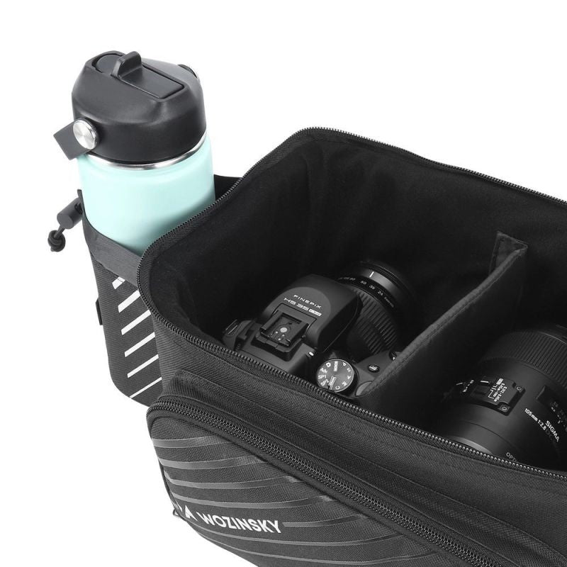 Wozinsky Bike Pannier Rack with Shoulder Strap 9L (Rain Cover Included) Black ( ) fekete táska 304004-63973
