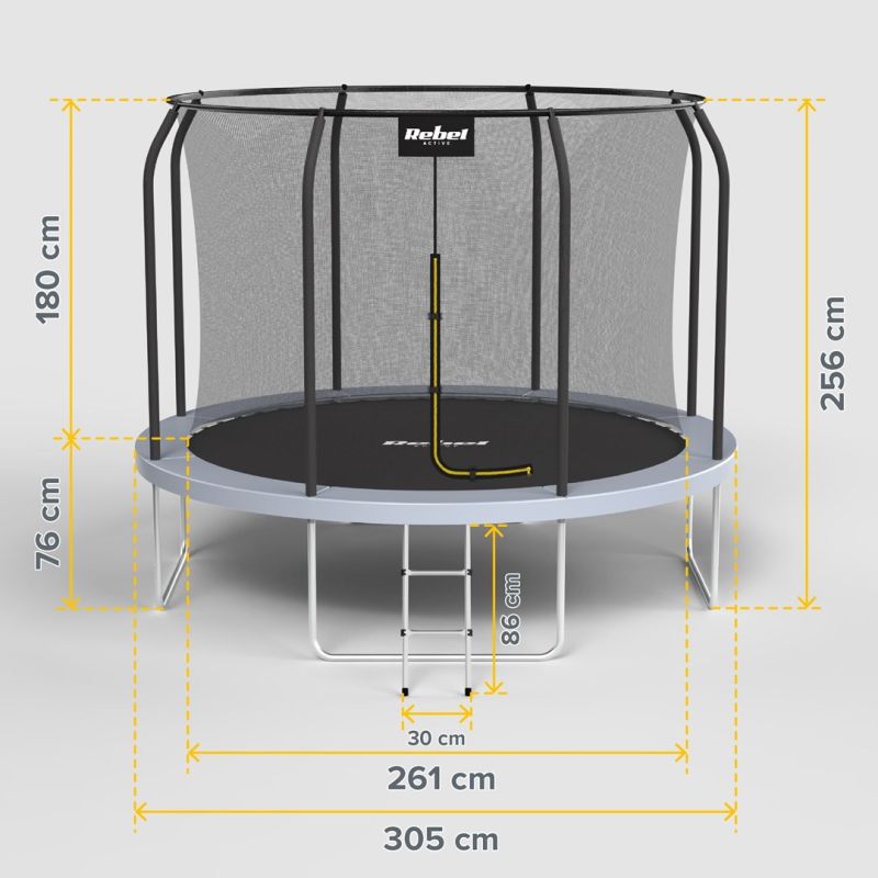 Rebel Active Trampoline Pro 10ft/305cm edzőfelszerelés RBA-8002
