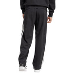 Men's adidas Essentials Three Stripes Fleece Wide Leg Pants Black JM1770 fekete kapucnis pulóver