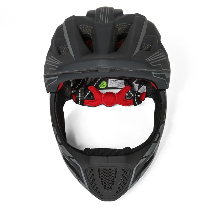 Wozinsky Kids' Full Face Bike Helmet with USB Rear Light S - Gray szary védőfelszerelés HT-27N-199814