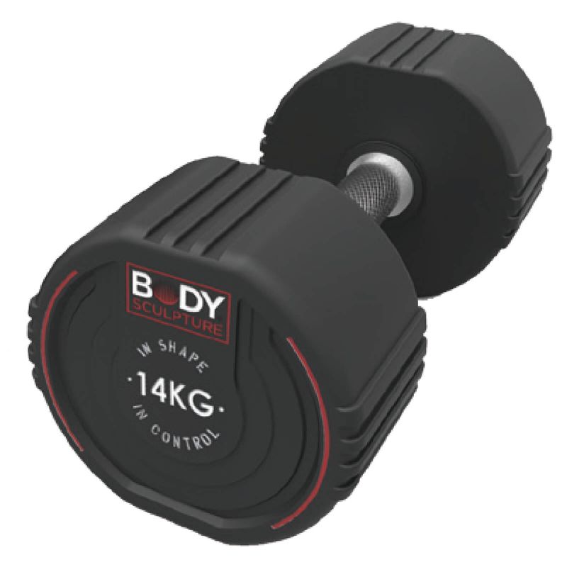 Body Sculpture TPU dumbbell BW 133 14 KG fekete edzőfelszerelés BW13314KG