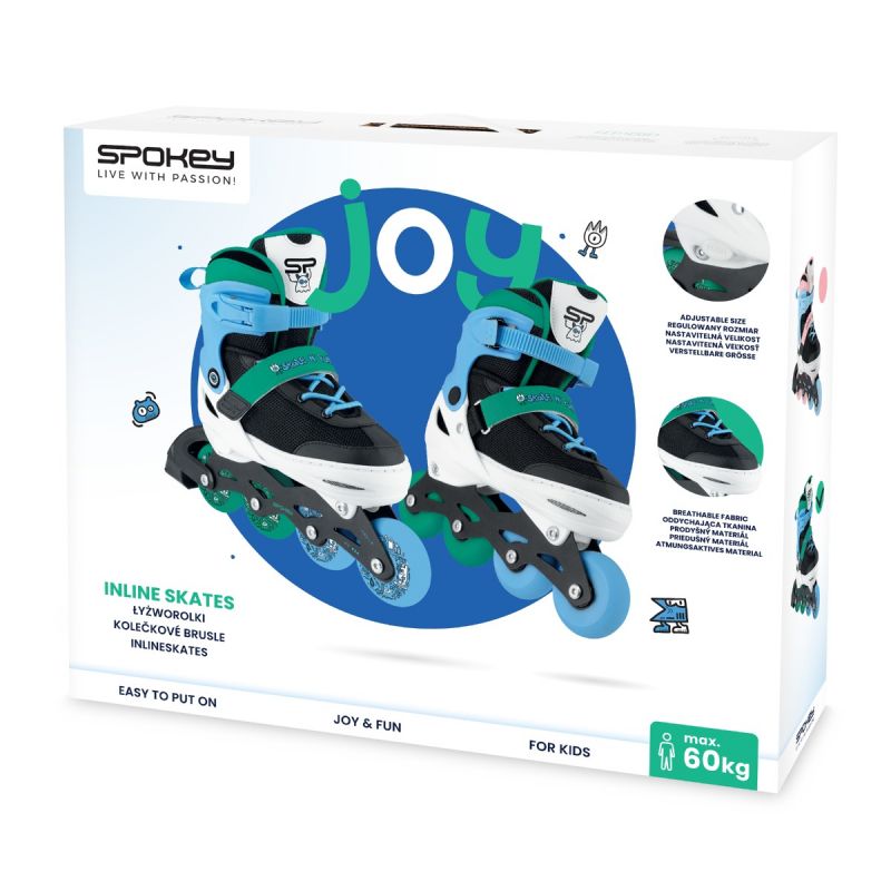 Spokey Joy Jr SPK-942276 roller skates size. 31-34 PK/BL Szabadidő kiegészítő