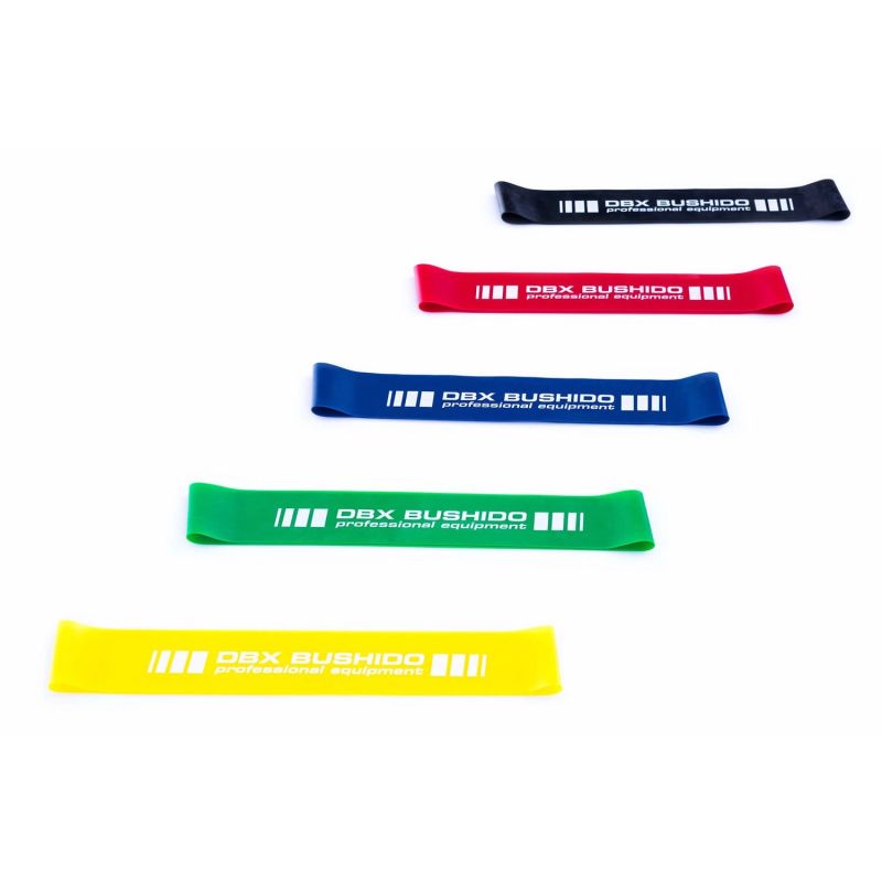 DBX Bushido Power Band MINI - Training band for mobility exercises YELLOW 5-7 kg 18 - 25 kg training equipment