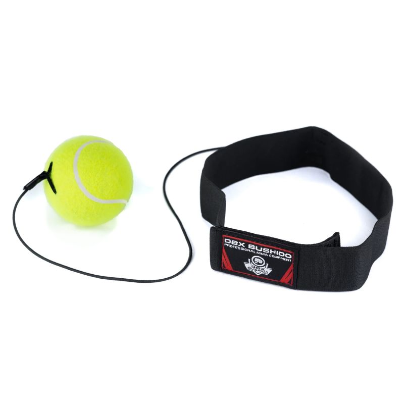 Reflex boxing ball for the head - yellow