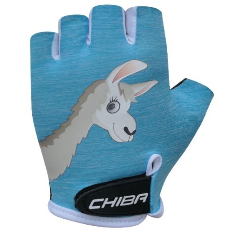 CHIBA COOL KIDS children’s gloves, blue, llama, kék kerékpáros kesztyű SI3050518NL-3