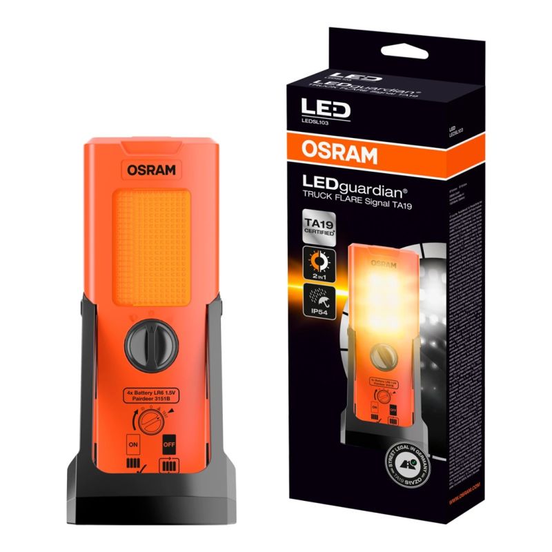 OSRAM LEDguardian TRUCK FLARE Signal LEDSL103 Safety beacon Camper vans, Van, Quads, HGVs, Leisure, Construction plant, ATVs, Motorcycles, Cars, SUVs