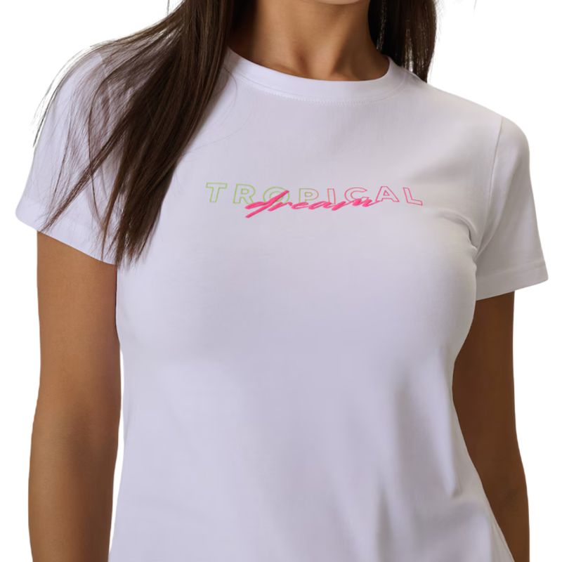 4F Women's T-shirt F2717 white 10S fehér póló 4FWSS26TTSHF271710S