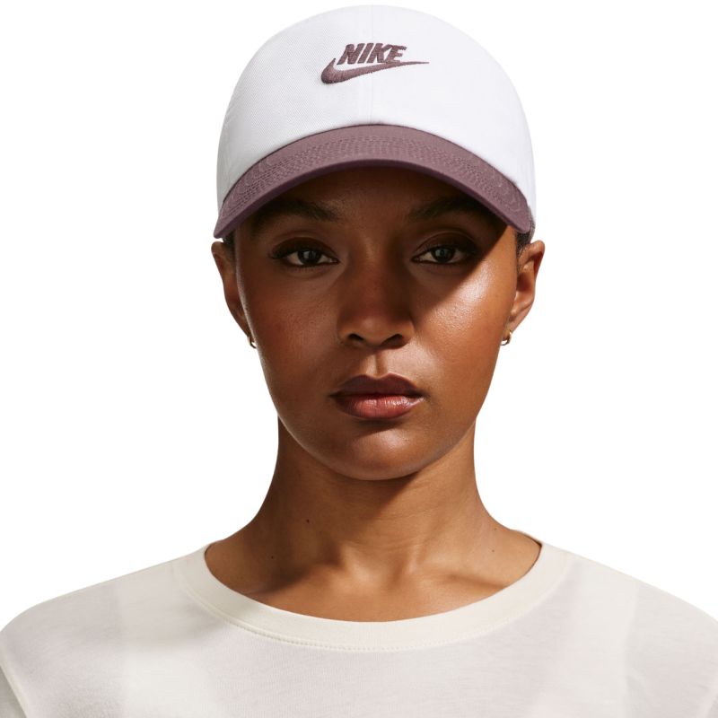 Nike Club Cap White and Purple