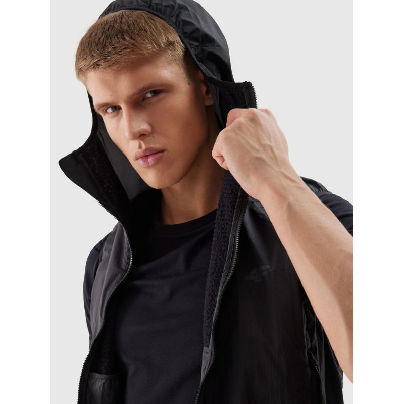Men's down trekking vest with Primaloft active filling 4F 4FWSS24TVJAM096-24S 3xl mellény