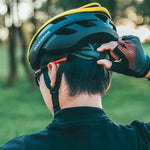Rockbros 10110004006 bicycle helmet, size M - yellow and black czarny || żółty \ m helmets
