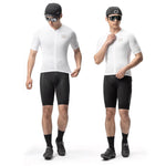 Rockbros Diamond Short Sleeve Cycling Jersey Size XXS - White biały \ xxs póló