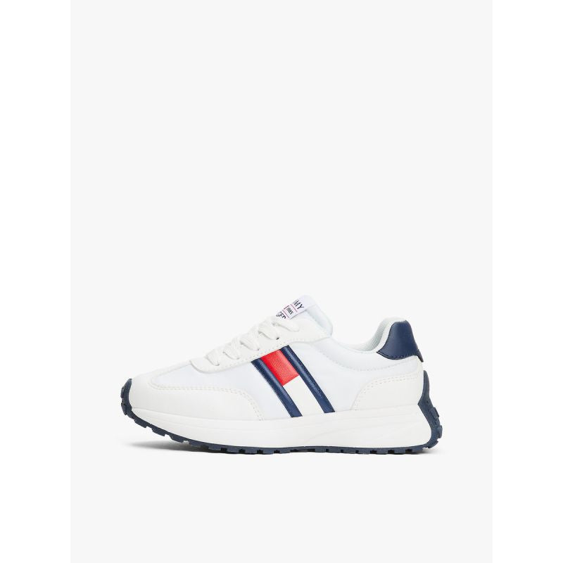 Tommy Hilfiger women's FLAG LOW CUT LACE-UP SNEAKERS T3X9-33877-1695X336-X336 WHITE/BLUE kék utcai cipő
