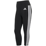 Women's adidas 3/4 Optime Essentials Workout 3-Stripes Leggings Black