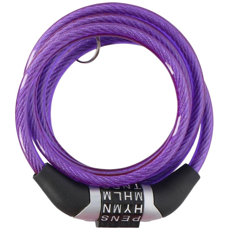 Dunlop spiral bicycle lock, code 0.6x120 cm lila kiegészítő 1042688