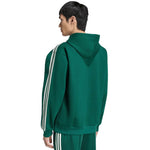 Adidas Essentials 3-Stripes Fleece Hoodie men's green zöld férfi kapucnis pulóver KZ1413