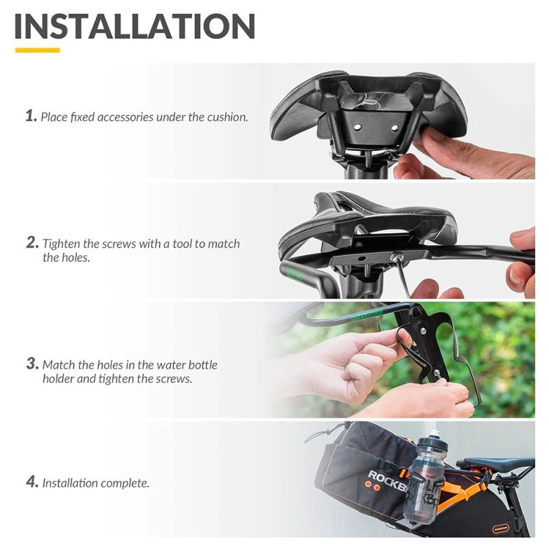 Rockbros Multifunctional Bracket 31210013001 Saddle Bag Stabilizer - Black fekete medical accessories