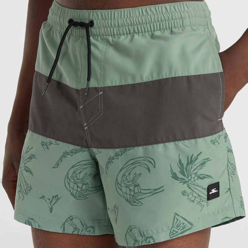 O'Neill Mix&Match Cali Block Swim 15'' zöld shorts, swimming shorts
