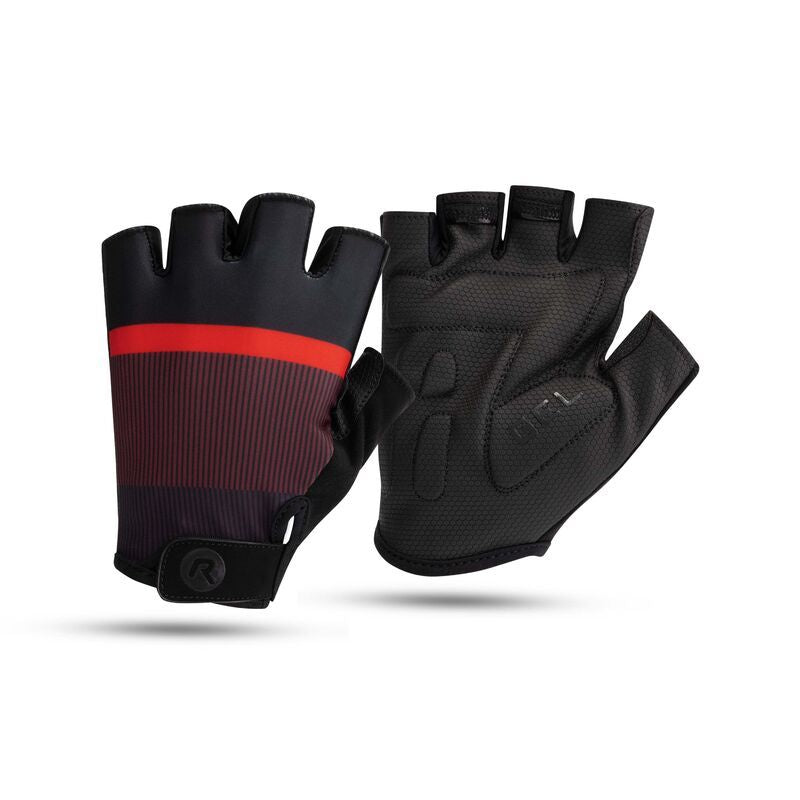 Rogelli HERO II gloves black and bordó kesztyű