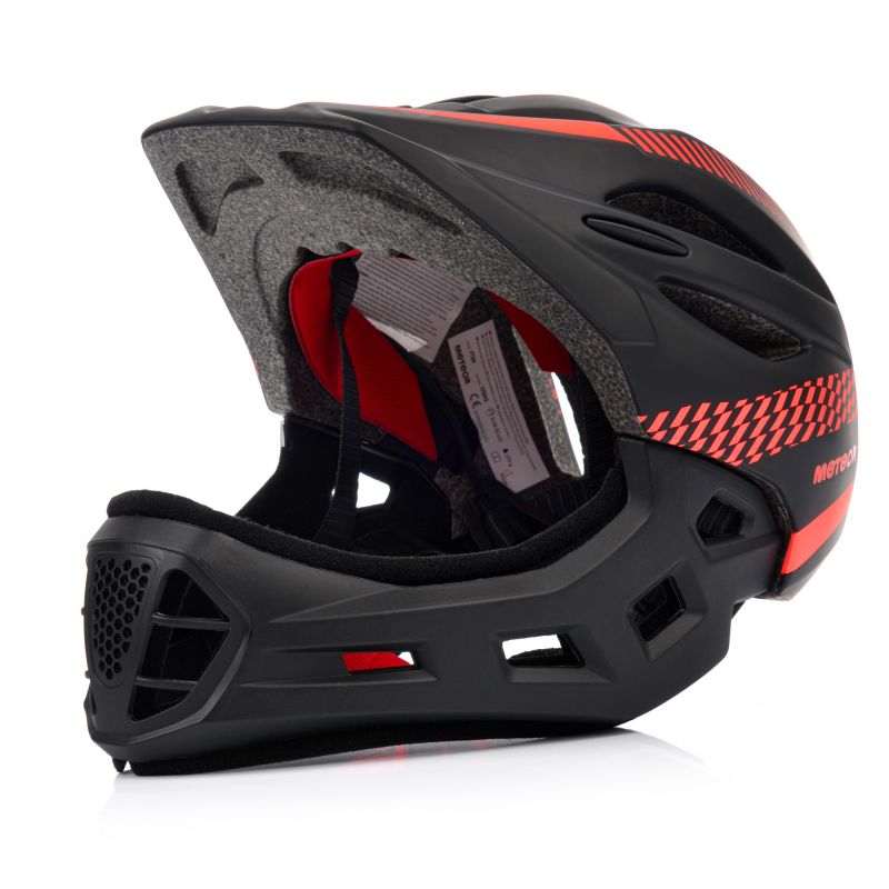 Meteor Lupus S Full-Face Bike Helmet 48-52 cm Black/Red uniw sisak 17893