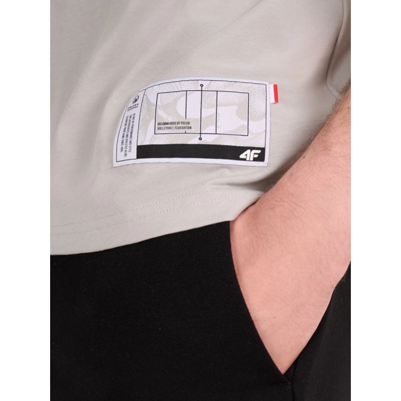 4f Men's regular t-shirt with volleyball print 4FRAW25TTSHM3318-27S Kiegészítő