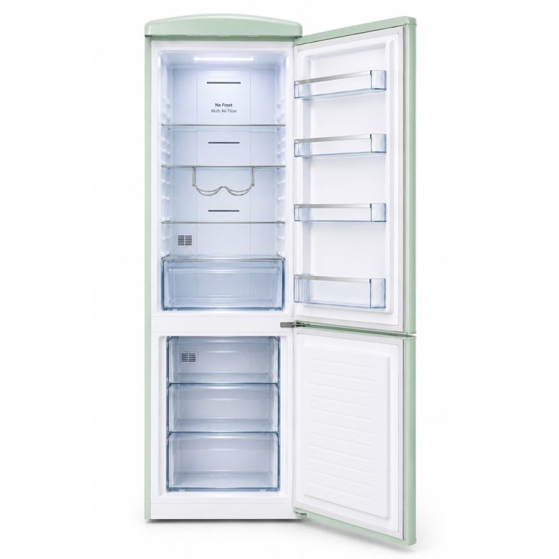 Vans Ravanson Retro Refrigerator 597mm x 707mm x 1943 mm | 315l | Total No Frost | Class E | menta home appliances