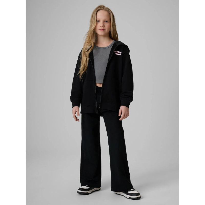 Girls' wide-leg sweatpants 4F 4FJRSS26TTROF1918-20S pants