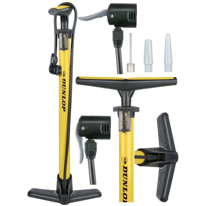 Dunlop WORKSHOP/BICYCLE PUMP 174 PSI (12 bar) YELLOW sárga pumpa GSP-255248