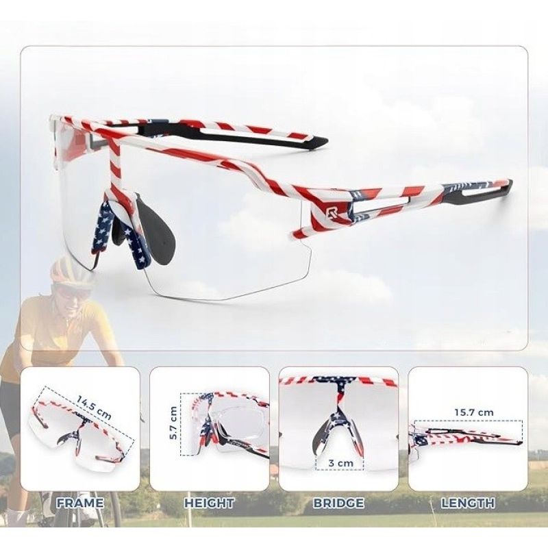 Rockbros sports glasses 14120008002 with photochromic lenses