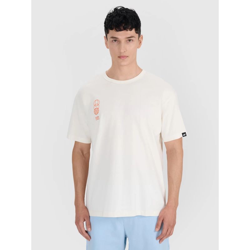 4f Men's oversized printed T-shirt 4FRSS25TTSHM2652-11S General