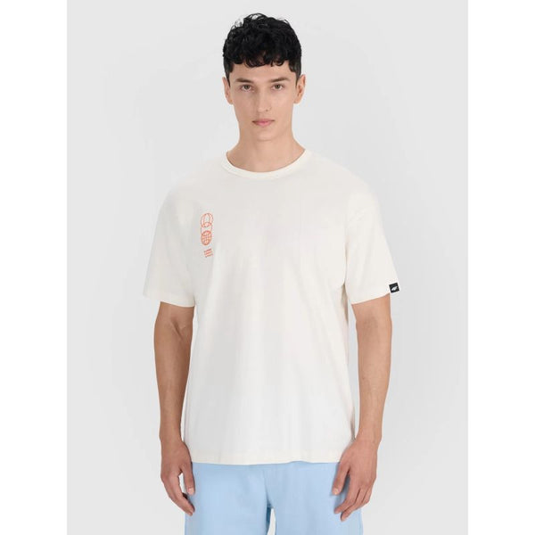 4f Men's oversized printed T-shirt 4FRSS25TTSHM2652-11S General