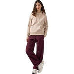 Champion Women's Hooded Sweatshirt Beige 118379 MS099 bézs kapucnis pulóver