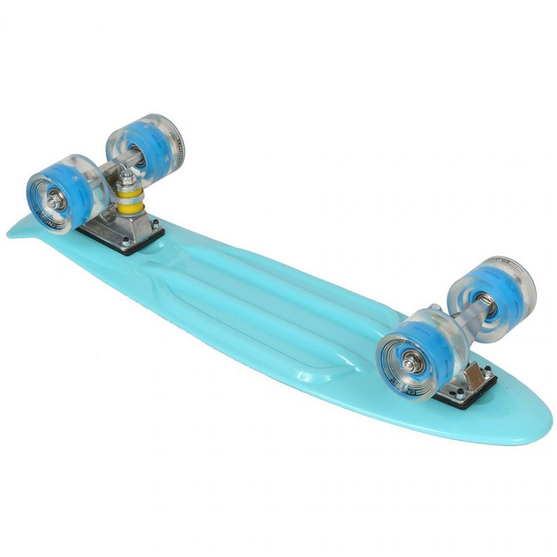 Enero Plastic skateboard 22" Led blue kék skateboards