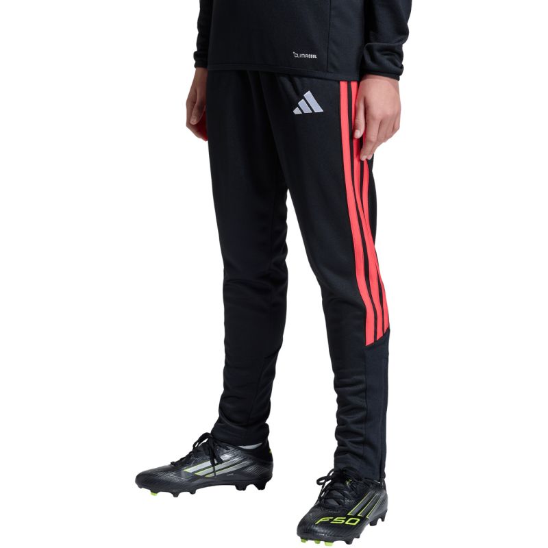 adidas Tiro 26 League Slim kids' black and red JY7115 104cm nadrág