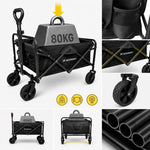 Wozinsky WZP-80 beach, tourist, garden, durable, wide wheels, up to - black fekete elektronika 304004-210220