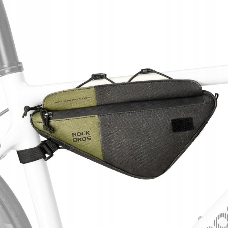 Rockbros bike frame bag 0.7L green