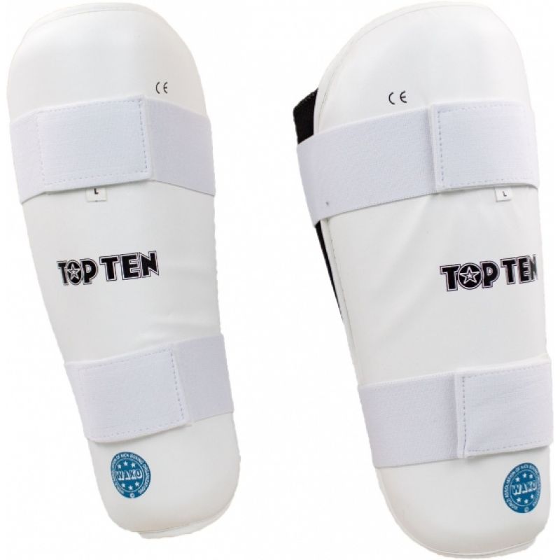 TOP TEN WAKO NA-TT style czerwony+m shin guards
