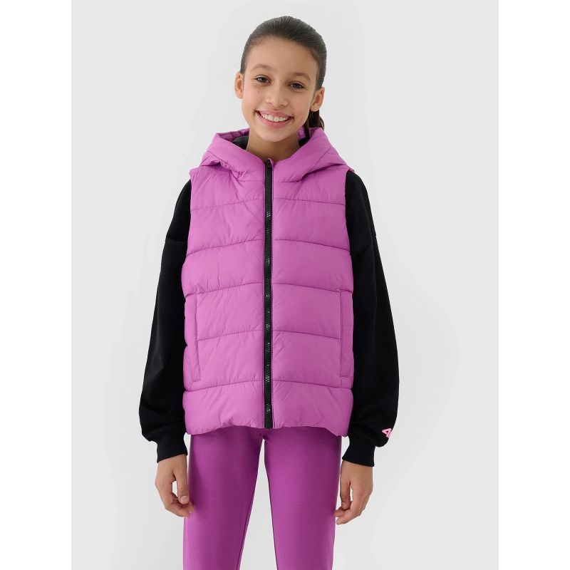 4f Girls' down vest with synthetic filling 4FJWSS25TVJAF166-50S Kiegészítő