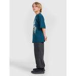 Boy's oversize printed T-shirt 4F 4FJRAW25TTSHM3061-46S