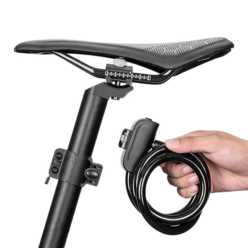 Wozinsky WPB-01R Portable Bike Lock with Anti-Theft Cable and 2 Keys for Electric Bikes and Motorcycles - Black fekete elektronika 304004-199009